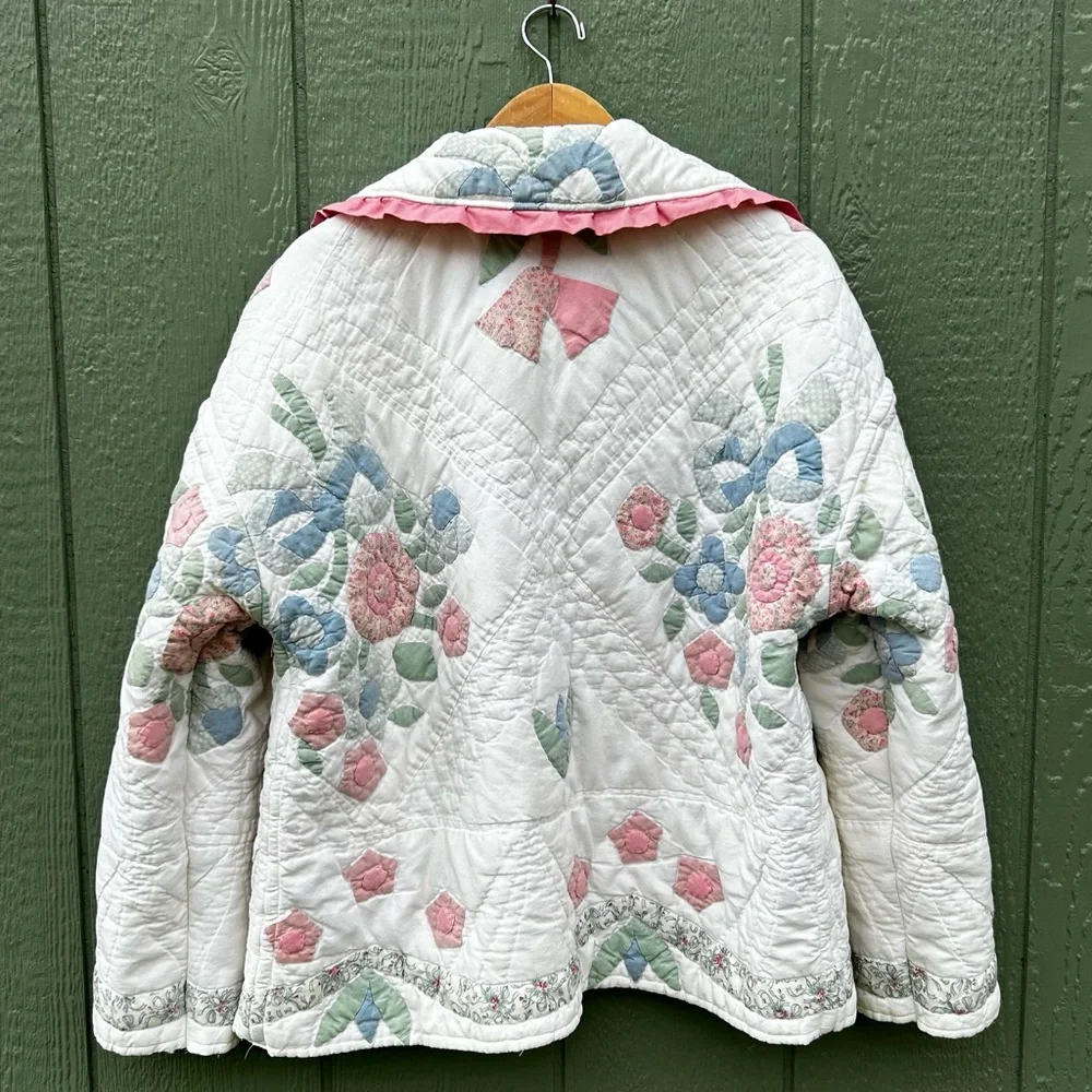 Handmade Antique Quilt Coat - Picture 7 of 10